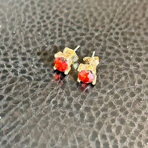 Sabika Red Earrings Cute Cartoon Character Design